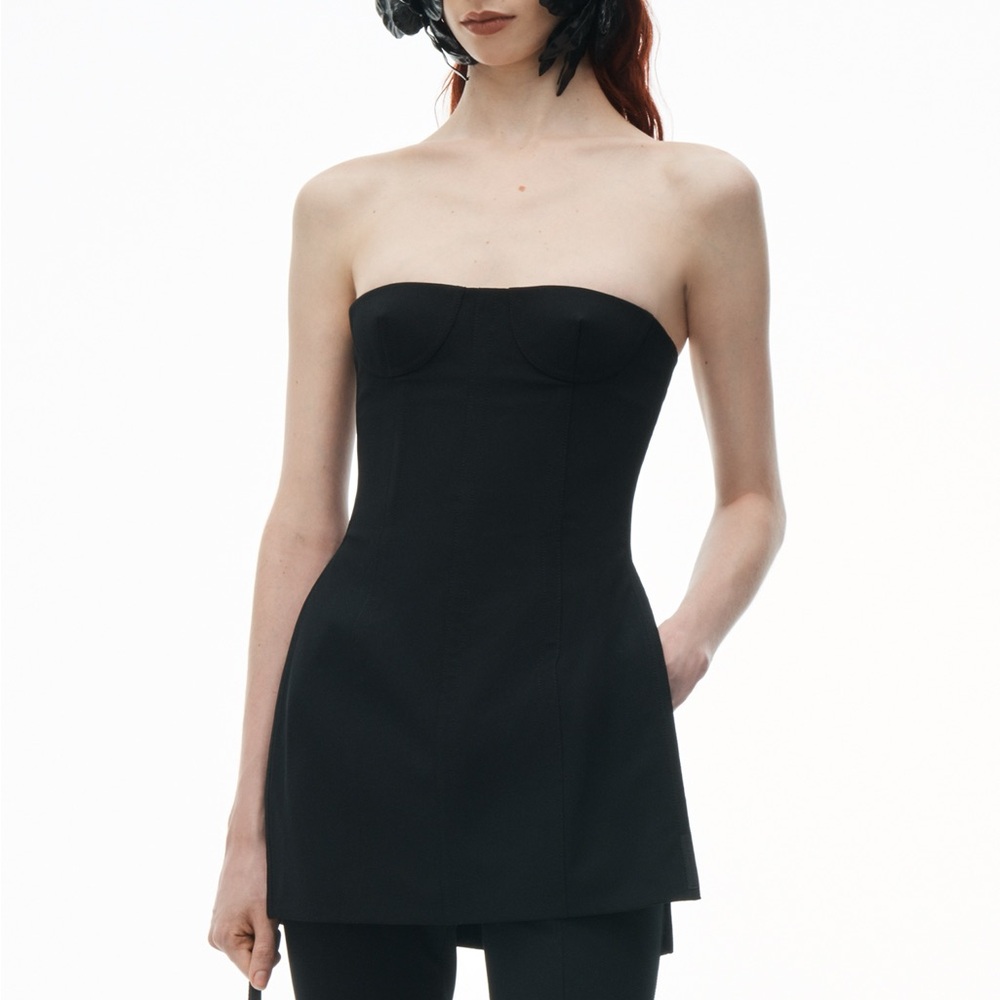 Alexander Wang Black Strapless Top